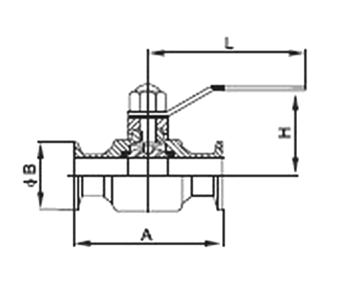 衛(wèi)生級(jí)直通球閥(圖1)