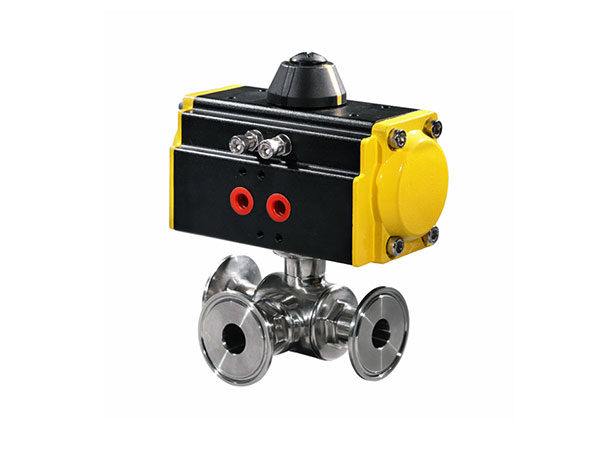 氣動(dòng)衛(wèi)生級三通球閥