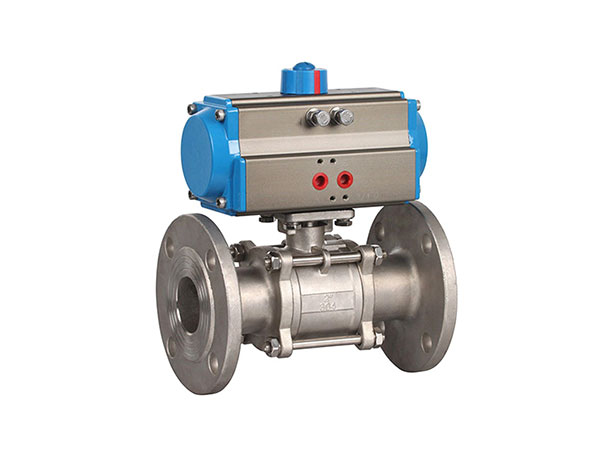 Q641F氣動(dòng)三片式法蘭球閥