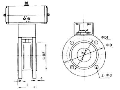 Q671F氣動薄型球閥(圖1)