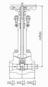 DZ61Y鍛鋼低溫閘閥(圖1)