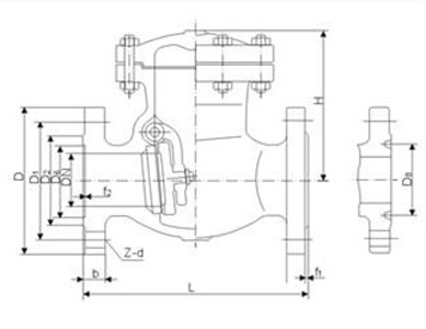 國(guó)標(biāo)旋啟式止回閥(圖1)